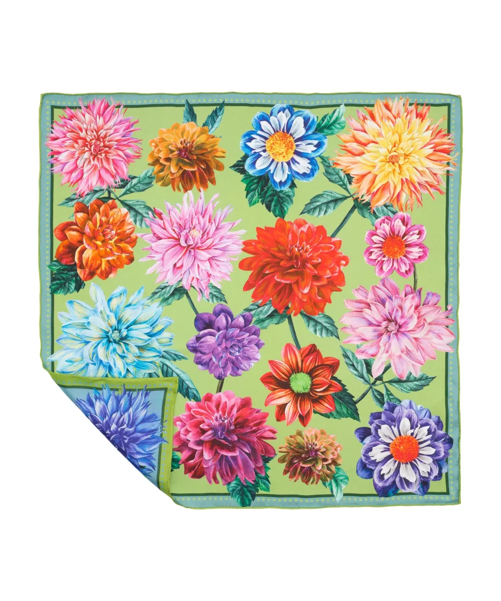 Floral Casual Style Silk Bandana