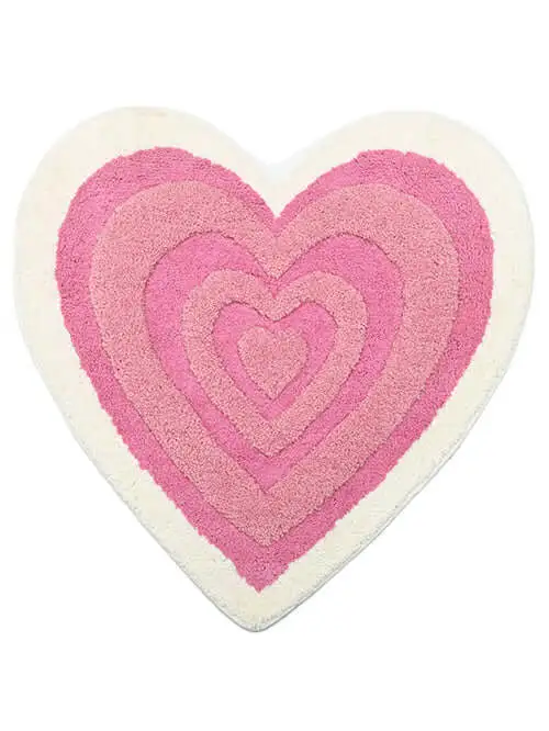 Bordered PET Bathroom Mat