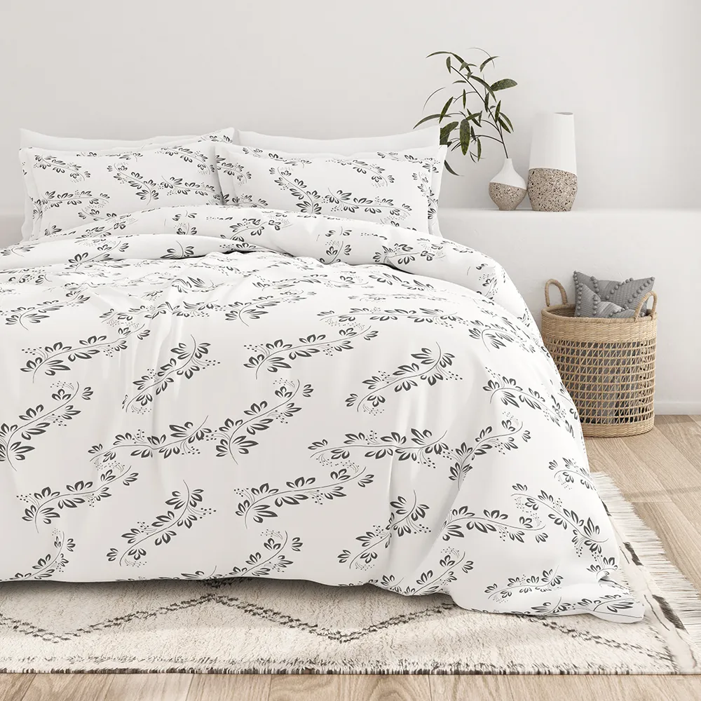 Simple Vine Pattern Duvet Cover Set