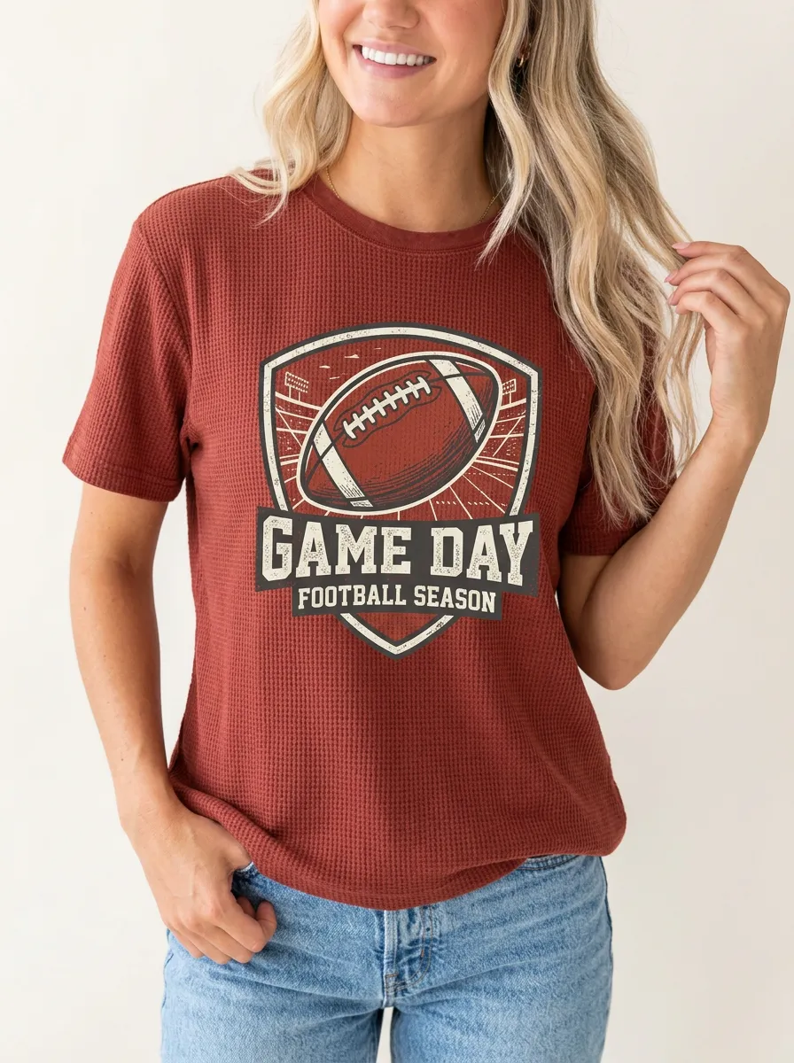 Football Graphic Casual T-Shirt
