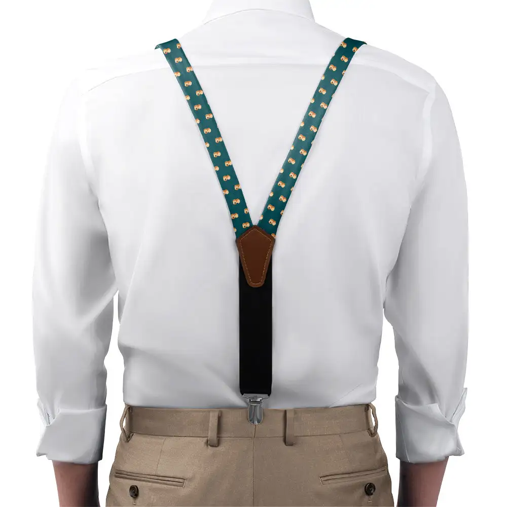 Pekingese Dog Theme Suspenders