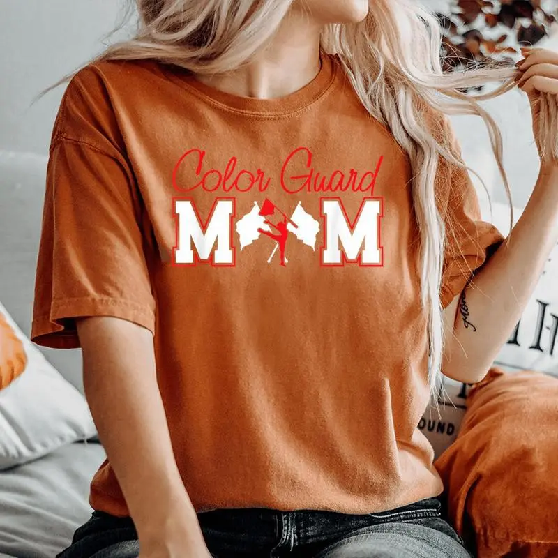 Winter Color Guard Color Guard Mom Women's Oversized Comfort T-Shirt