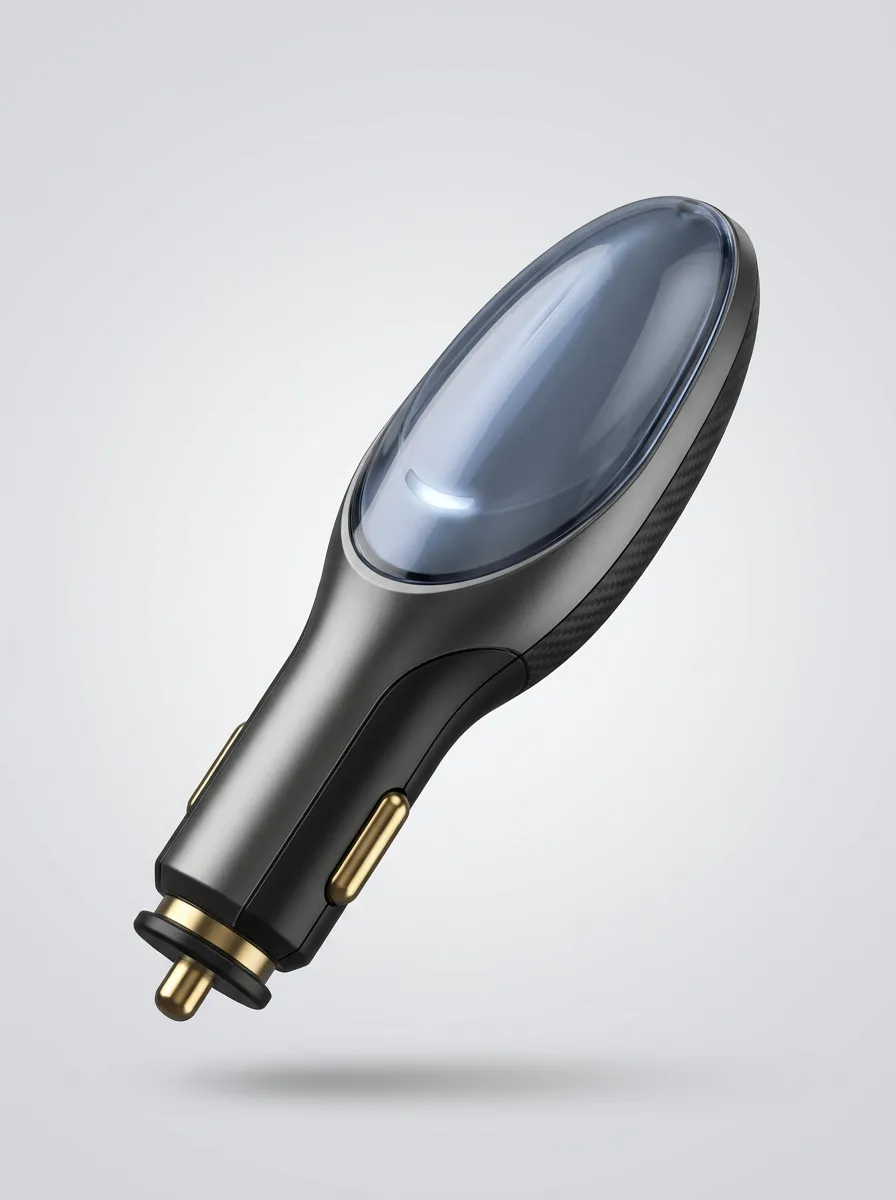 Carbon Fiber Texture Automotive Fuel Saver Adapter