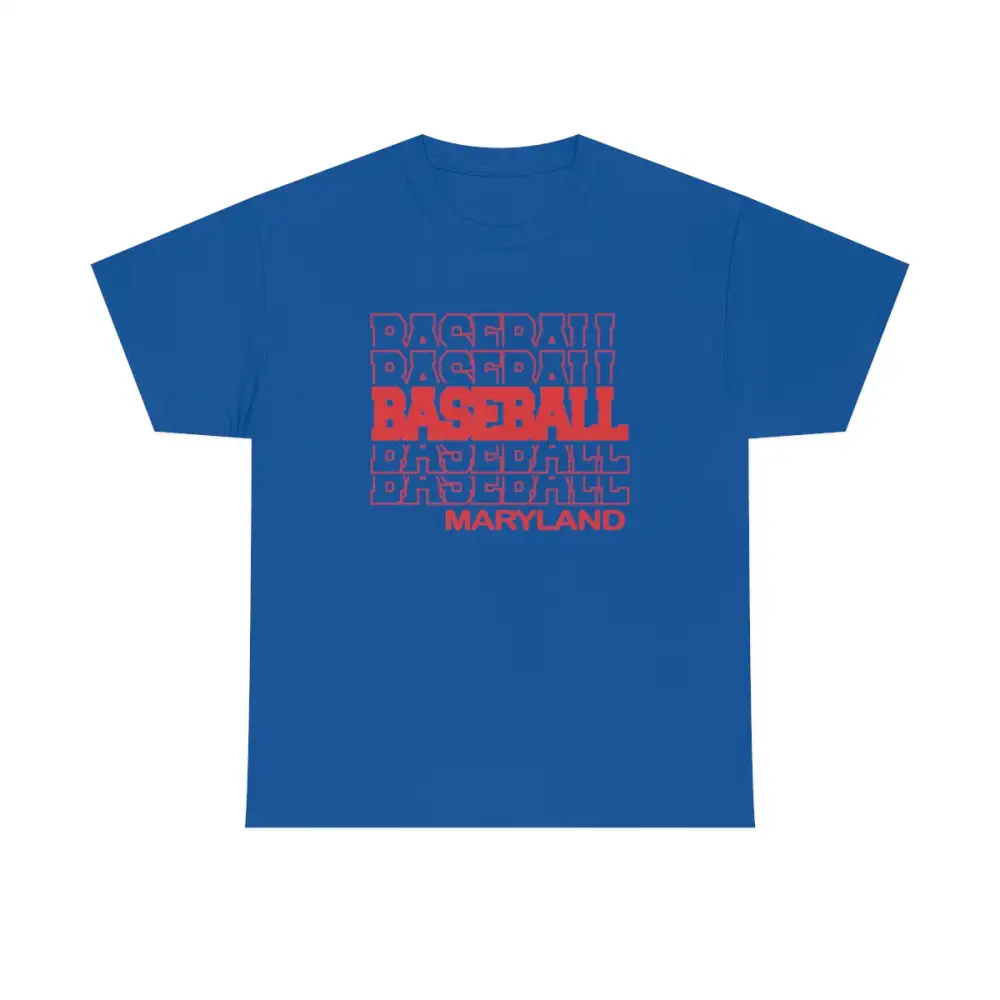 Baseball Maryland in Modern Stacked Lettering