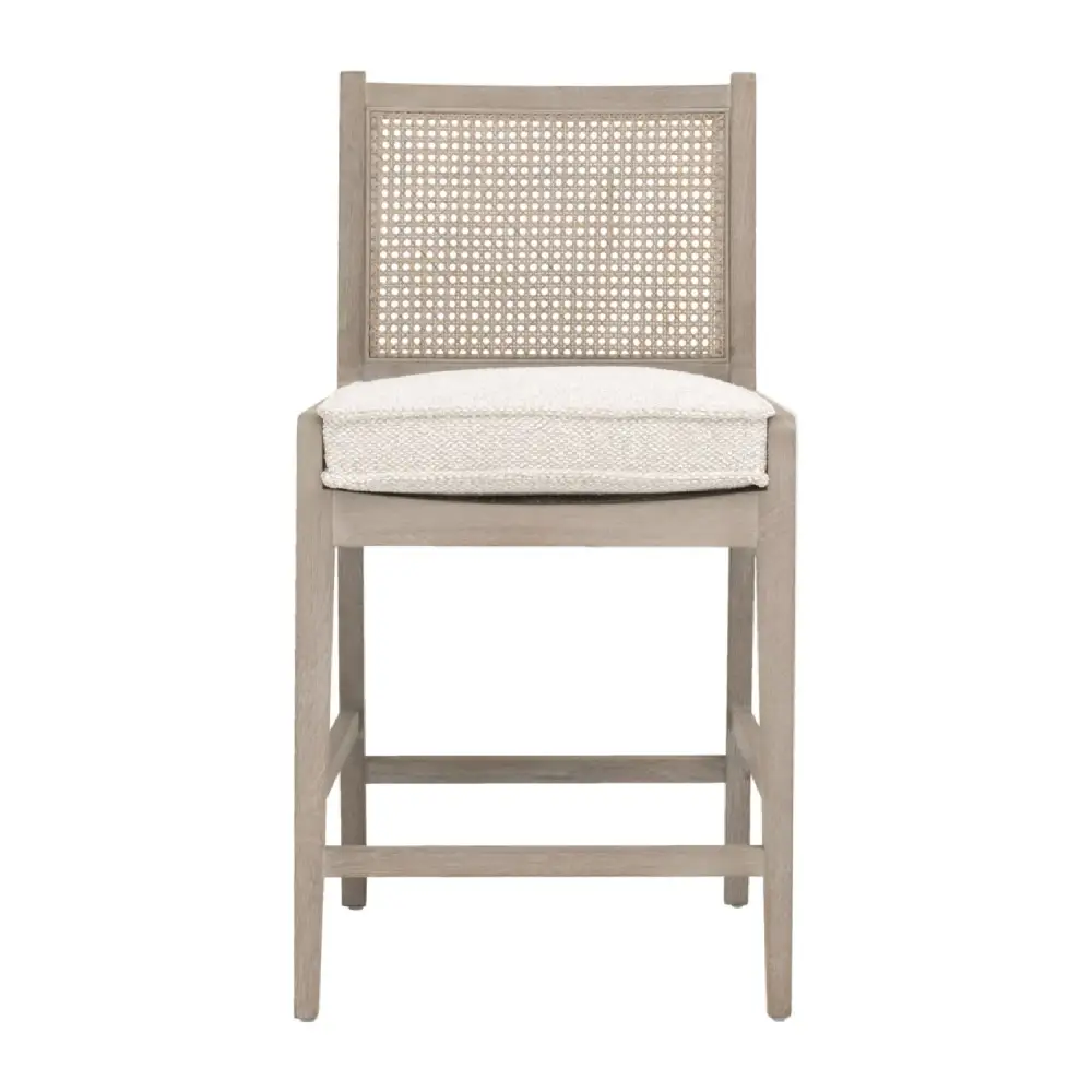 Contemporary Oak-Frame Counter Stool