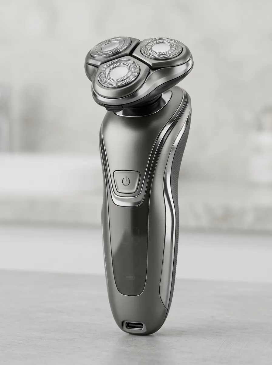 Rotary Triple-Head Electric Shaver