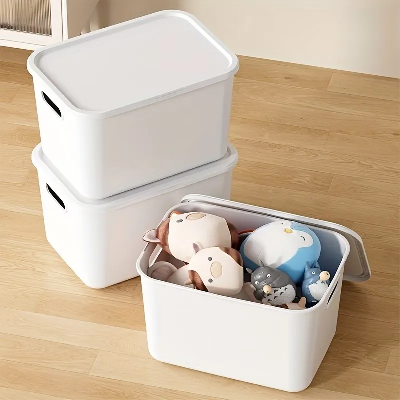 Lidded Stackable Storage Bin