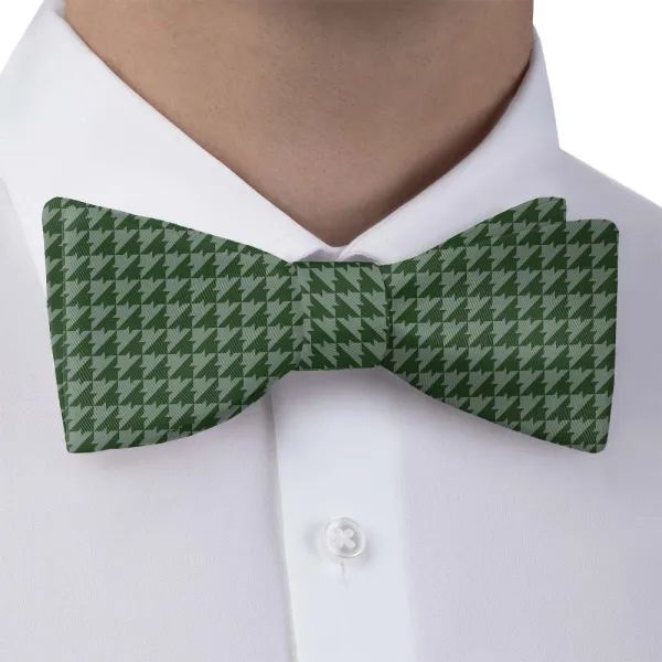 Foxtooth Pattern Bow Tie