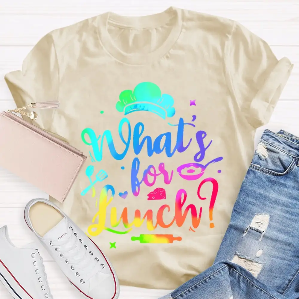 What'S For Lunch Funny Cooking Lunch Lady  T-Shirt