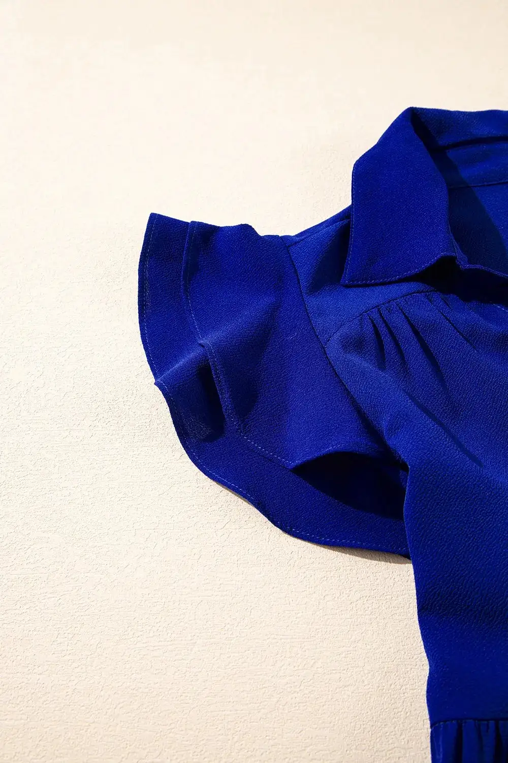 Easy Tie Detail Ruffle Trim Dress