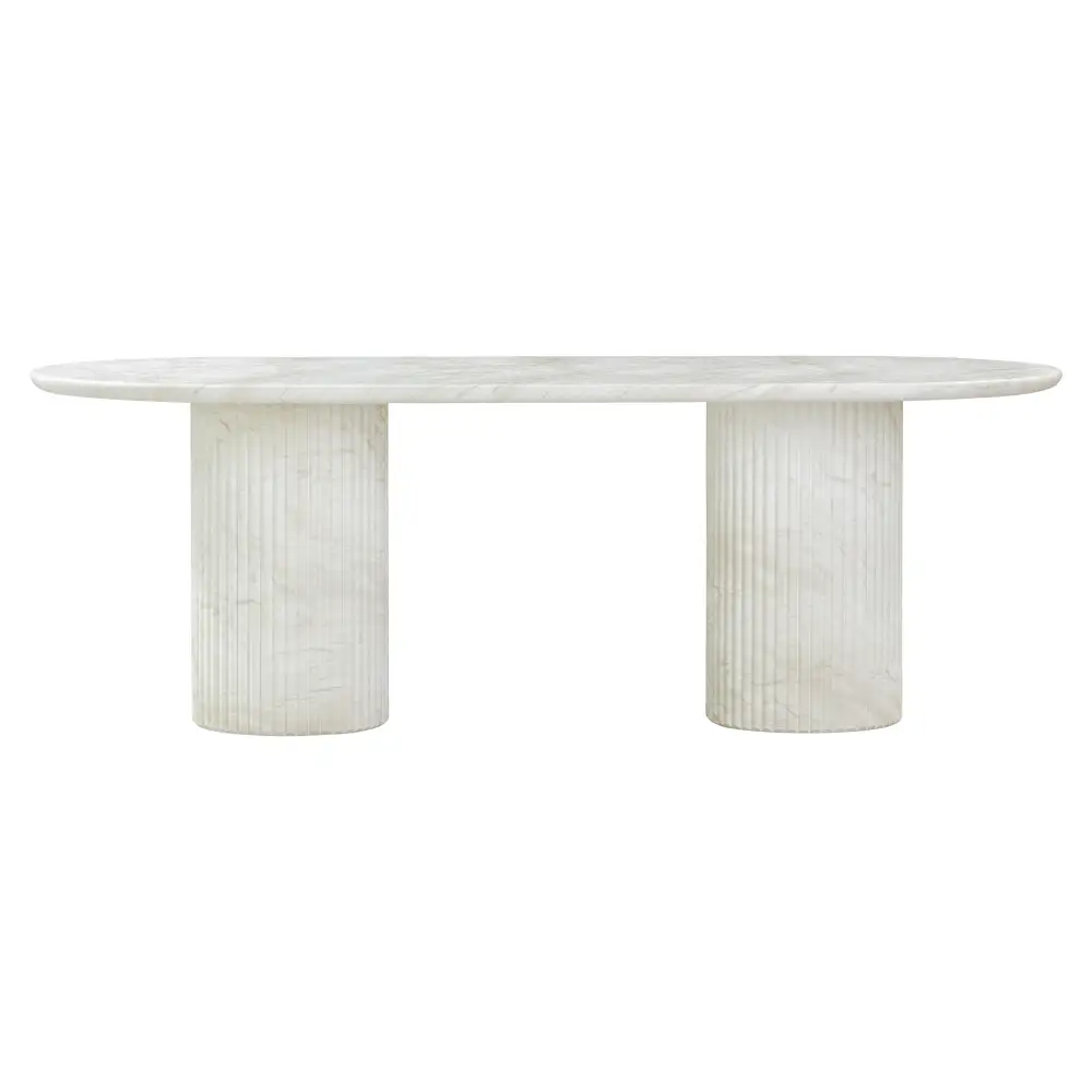 Indoor Outdoor Travertine Marble Dining Table