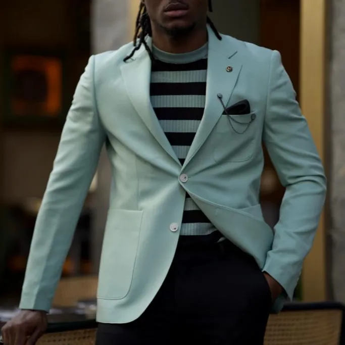 Mint Slim Fit Blazer