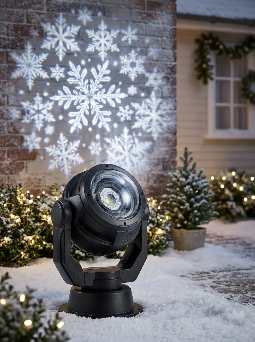 Traditional Snowflake Christmas LED Light Projector