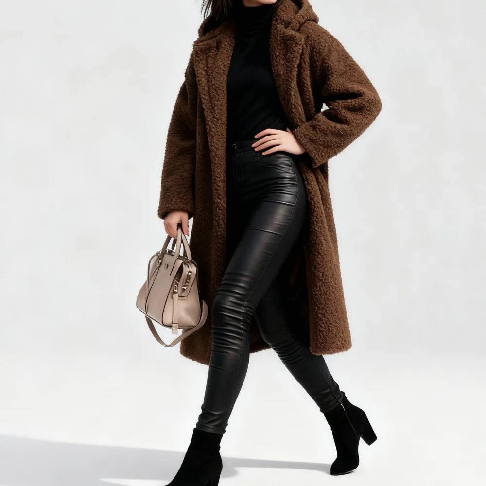 Longline Hooded Women's Coat
