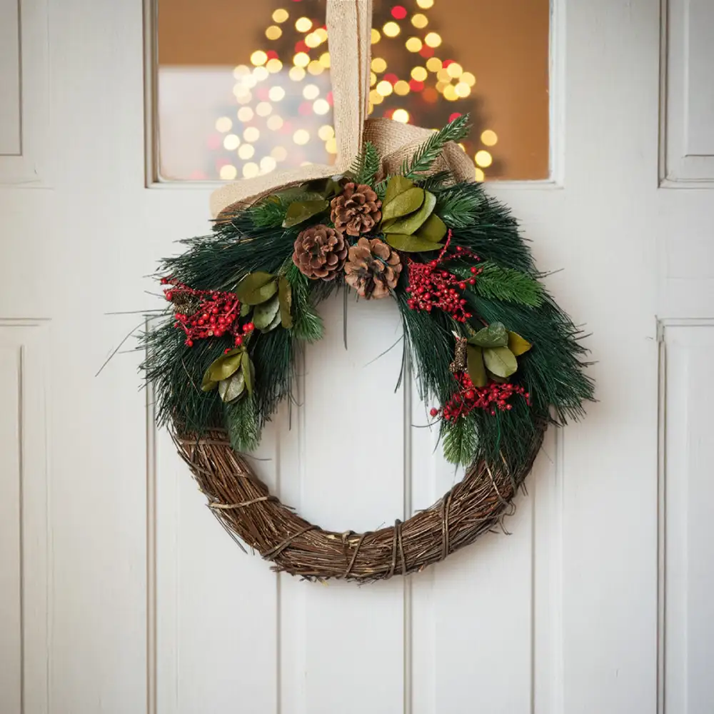 Festive Foliage Christmas Wreath