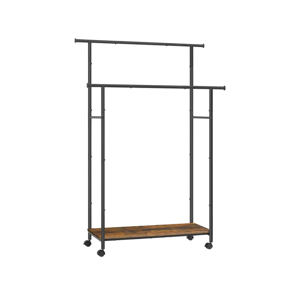 Industrial Double Rod Clothes Rack