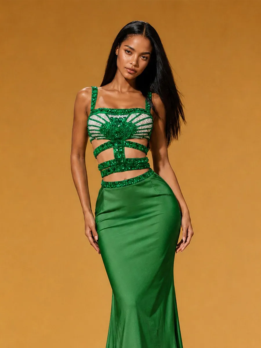 Seraphina Rhinestone Two Piece Set