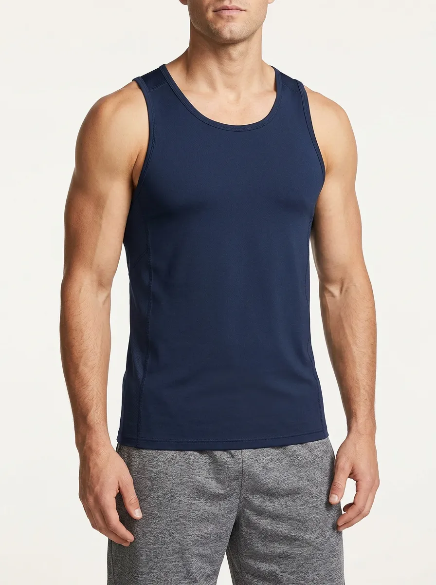 Clean-Look Men's Fitted Tank Top