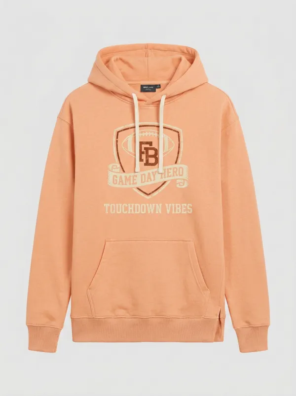 Football Graphic Casual Hoodie