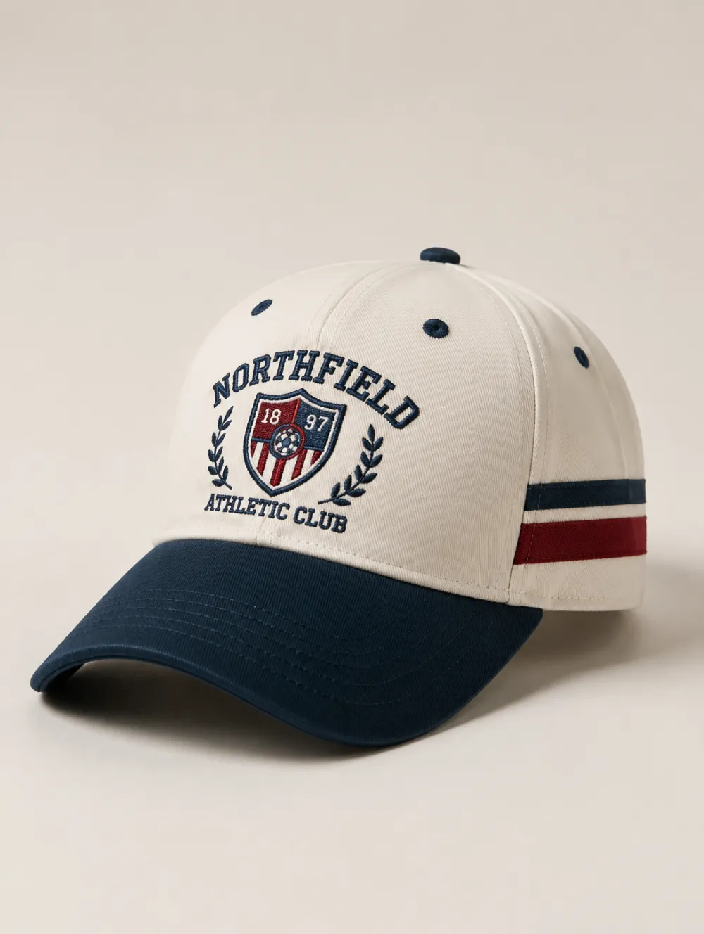 Unisex Northfield Athletic Club Soccer Shield Embroidered Baseball Cap