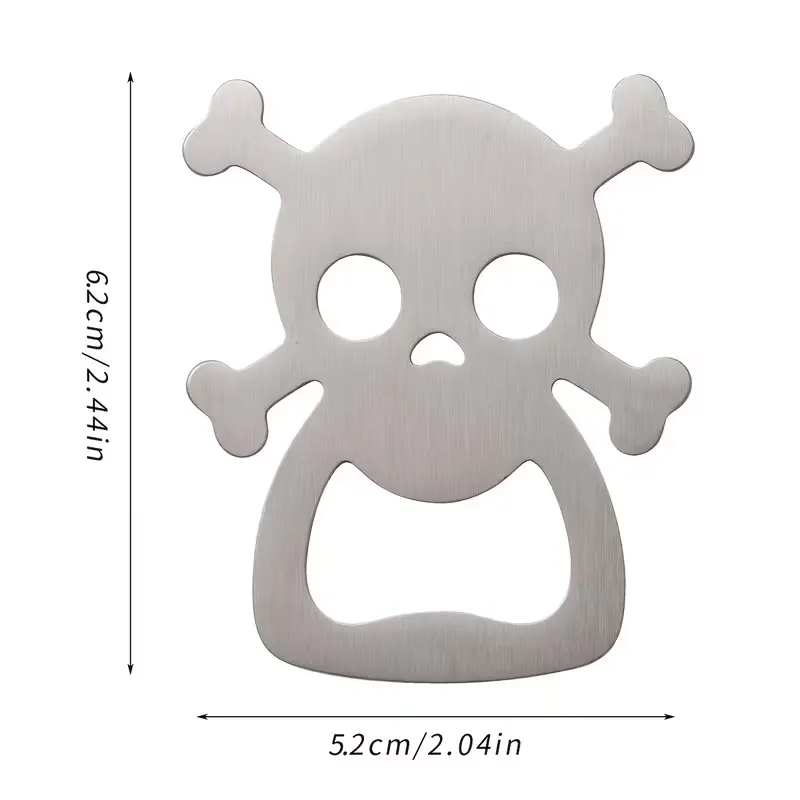 Stainless Steel Skull Bottle Opener
