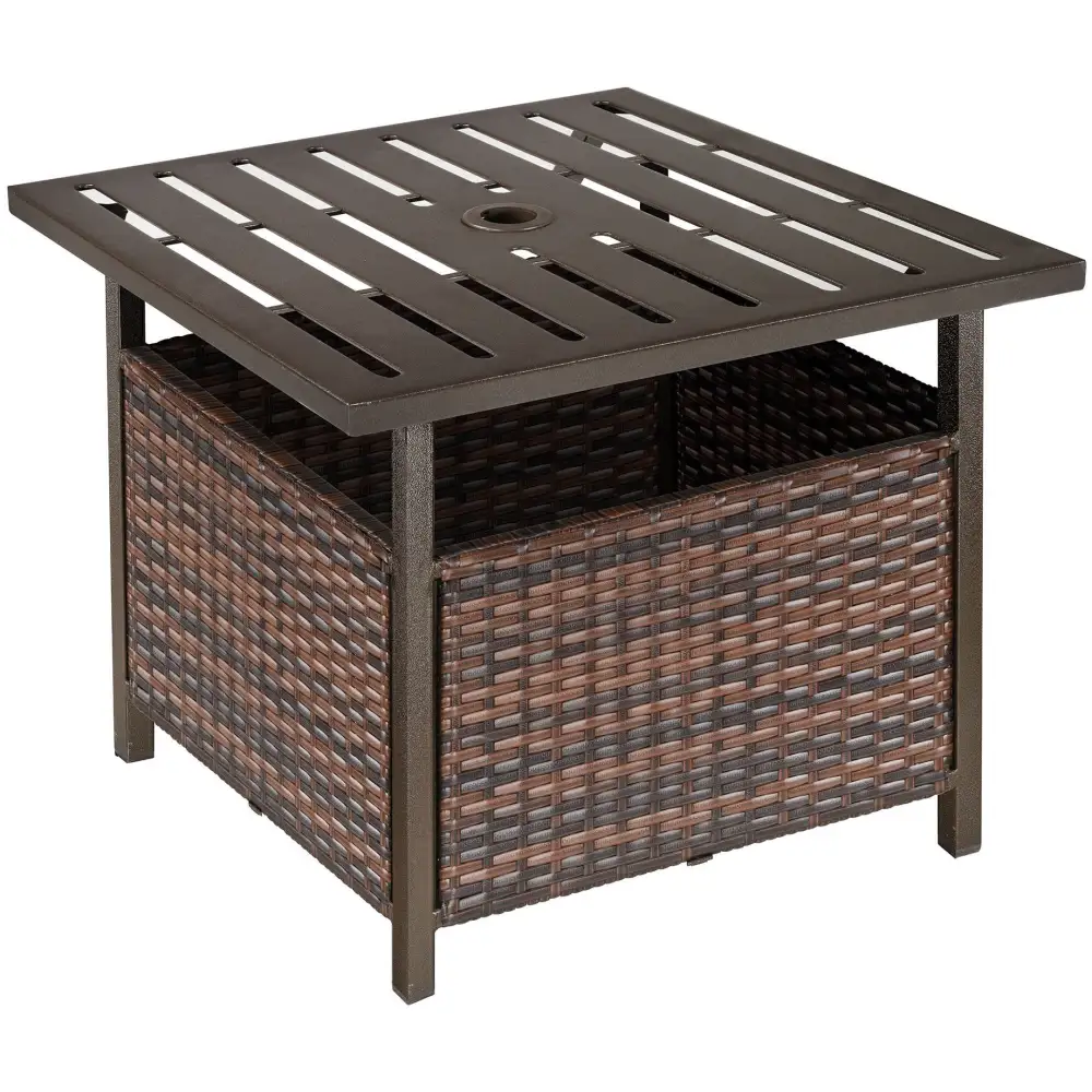 Weather Ready Storage Garden Dining Table