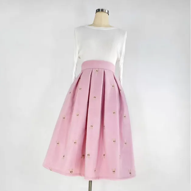 Effortless Everyday Everyday Casual Wool Skirt
