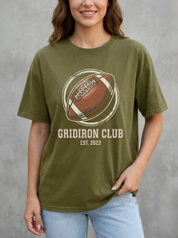 Women's American Football Gridiron Club Graphic T-shirt
