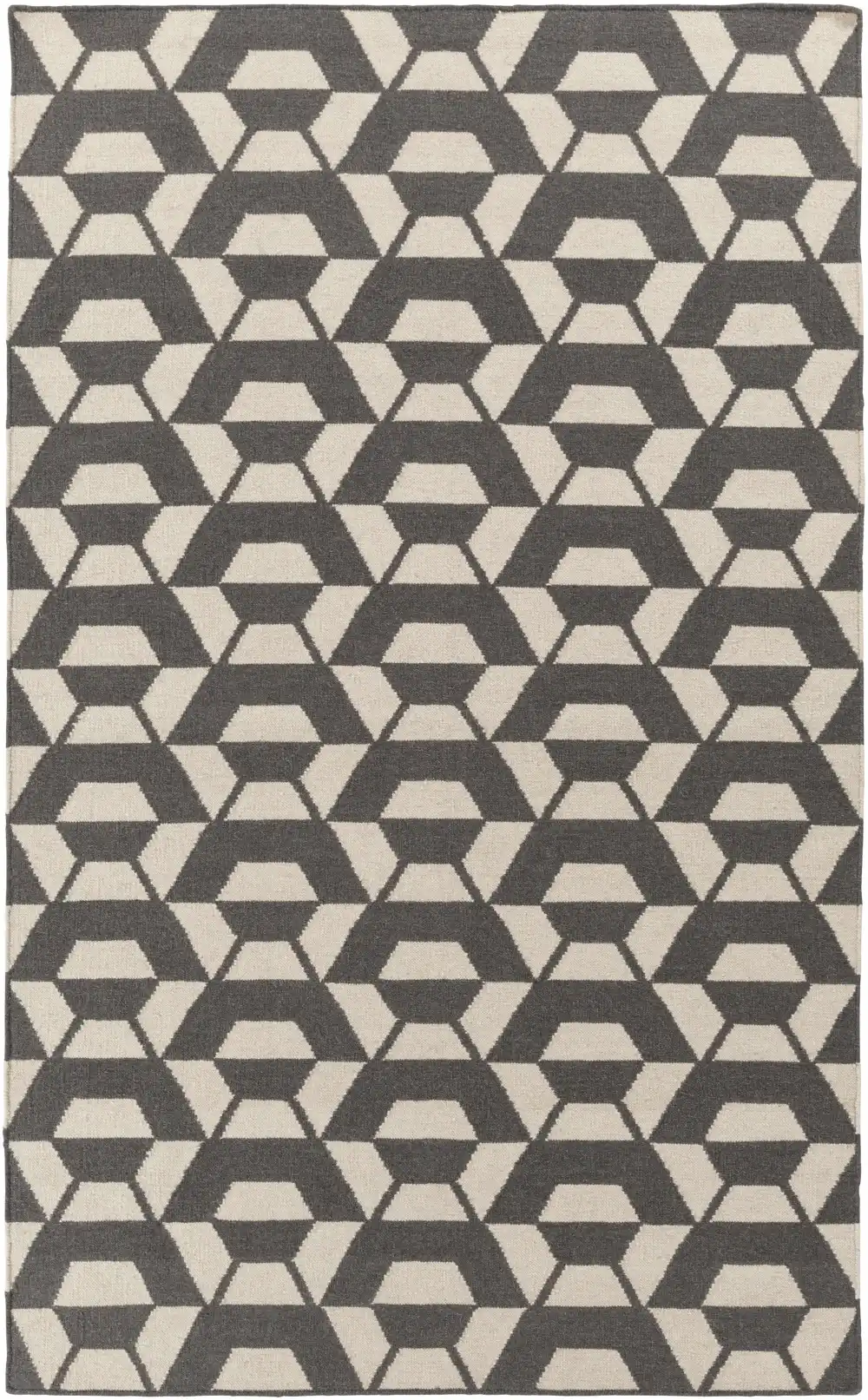 Contemporary Wool Area Rug Home Accent