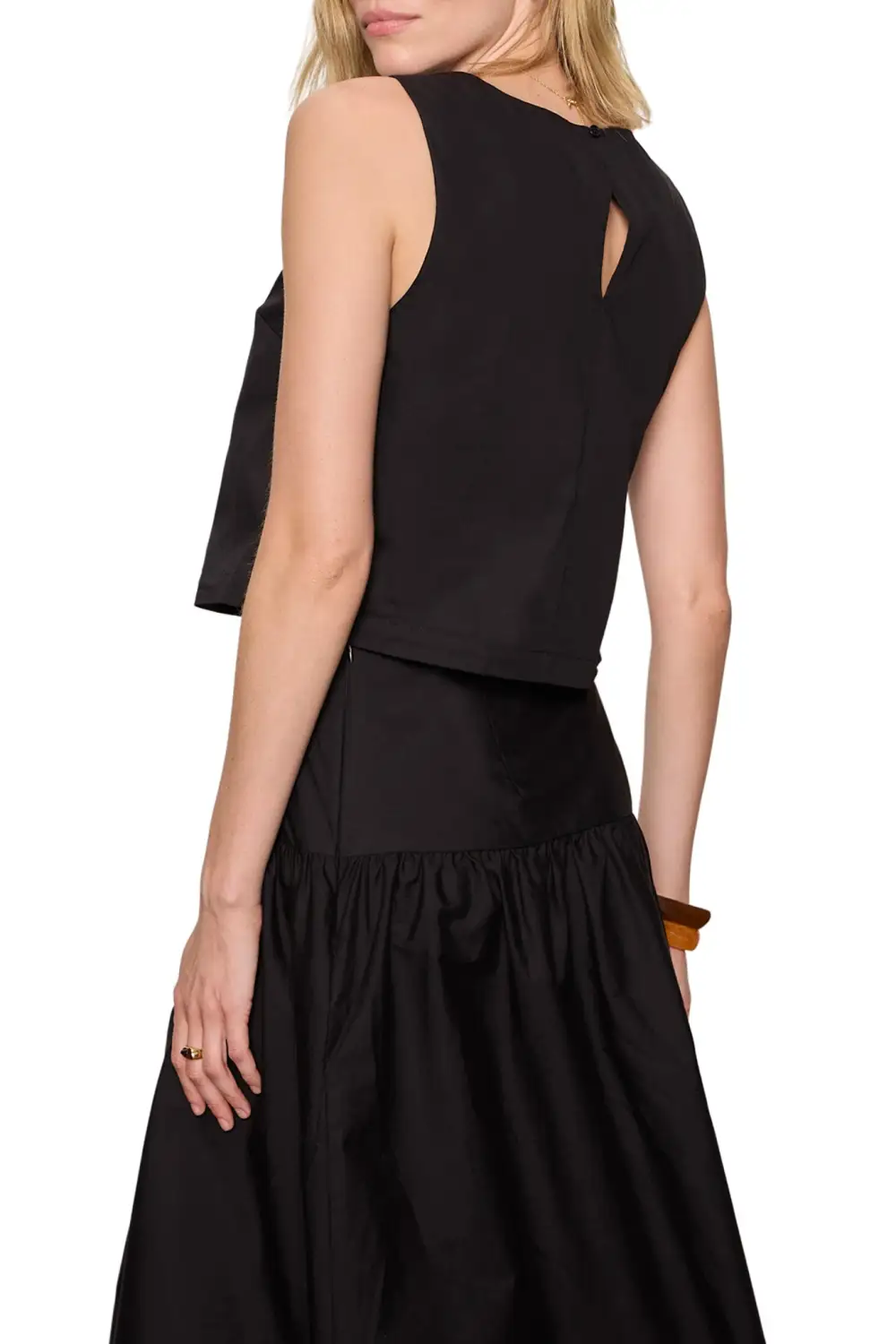 Cropped Relaxed Lightweight Shell Top