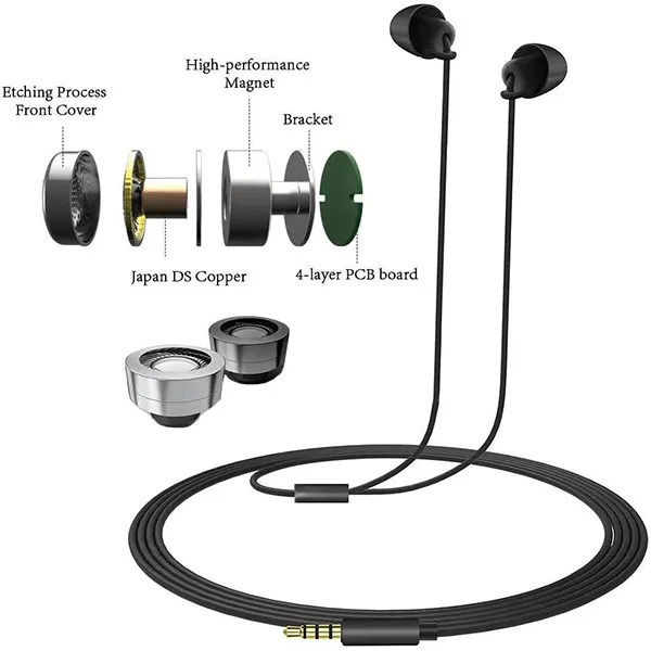 Earphone with Soft Silicon earplug
