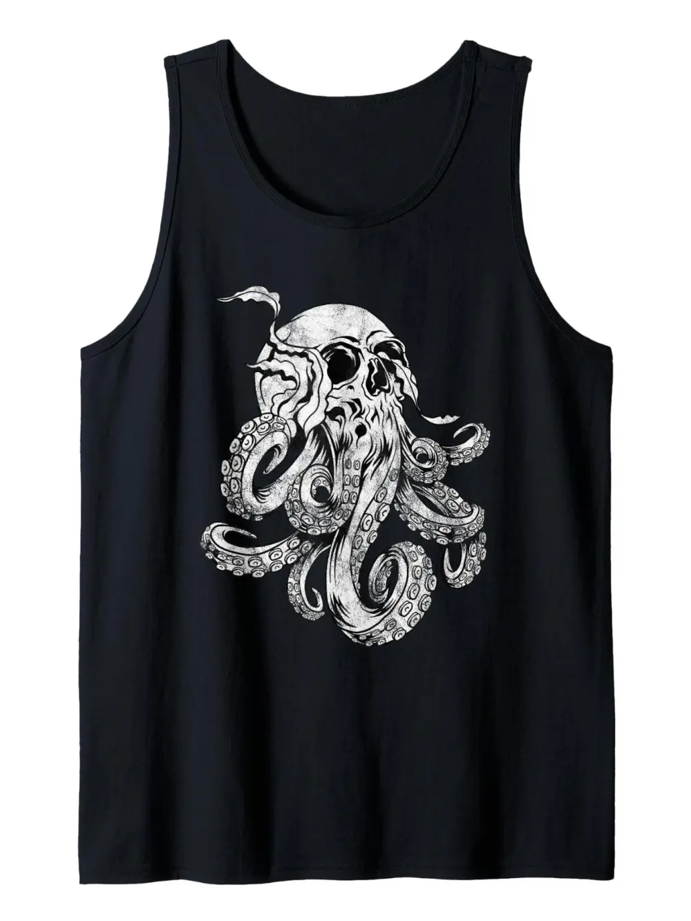 Octopus Skull Monster Print Tank Top