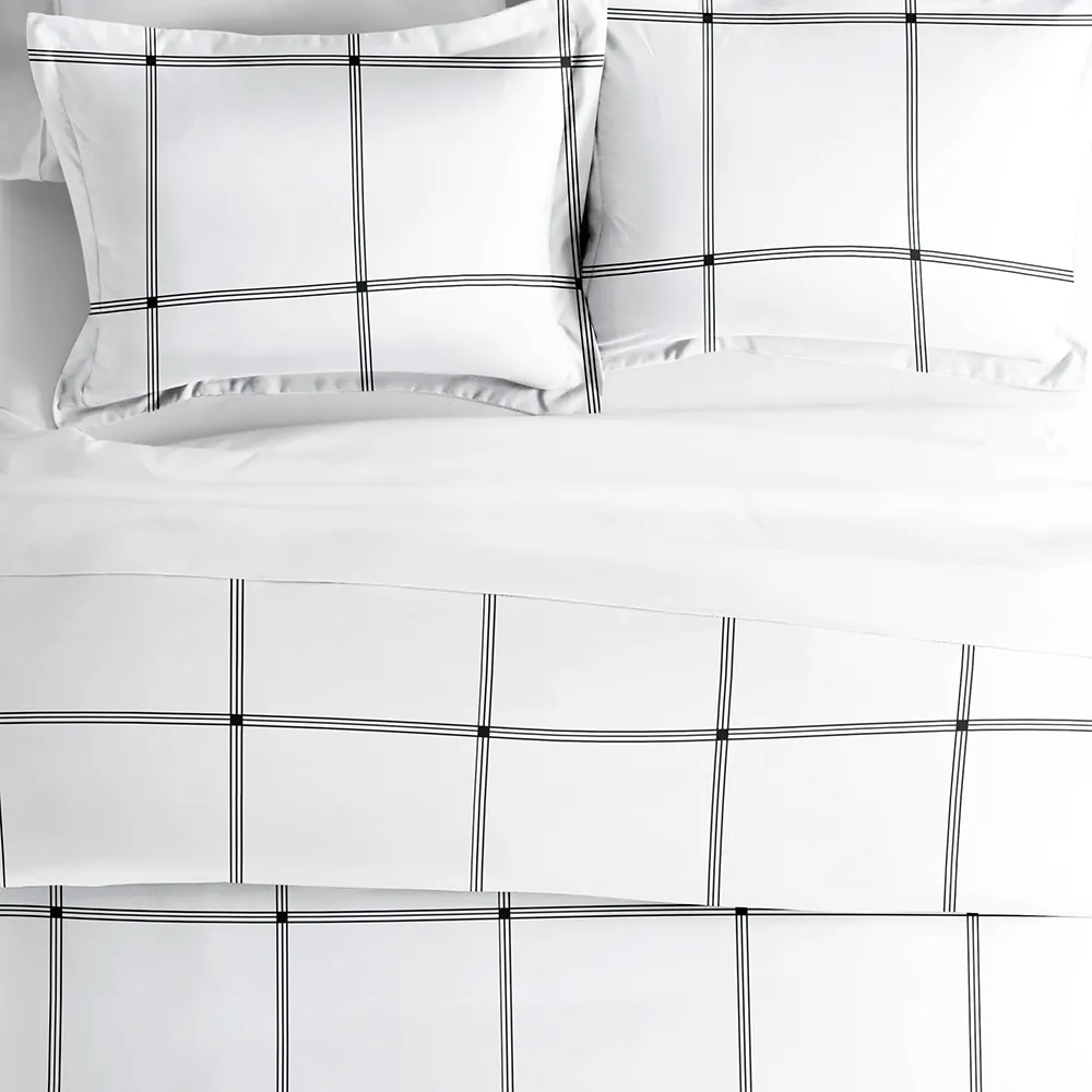 Grid Pattern Duvet Cover Set