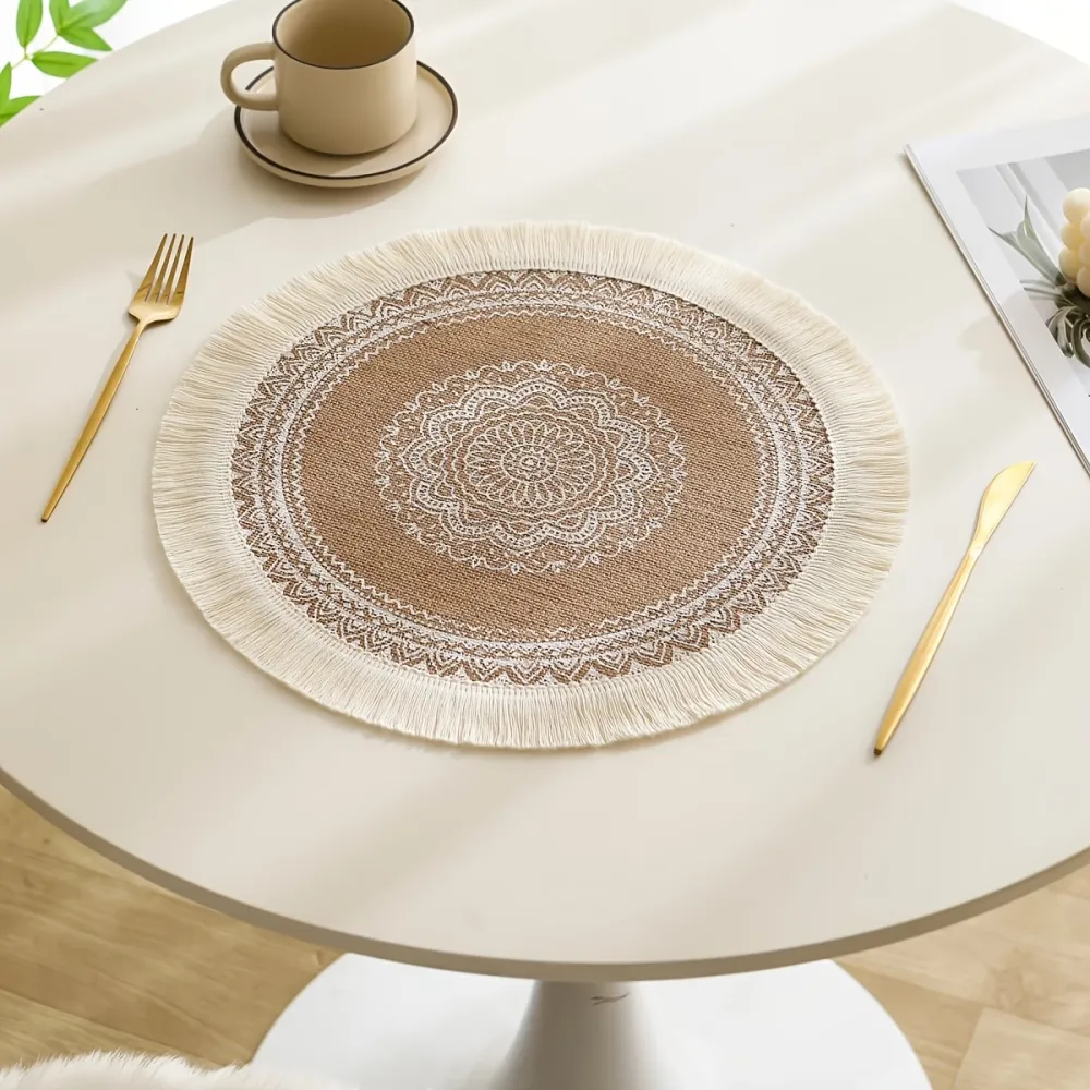 2 Pcs Vintage Woven Placemat