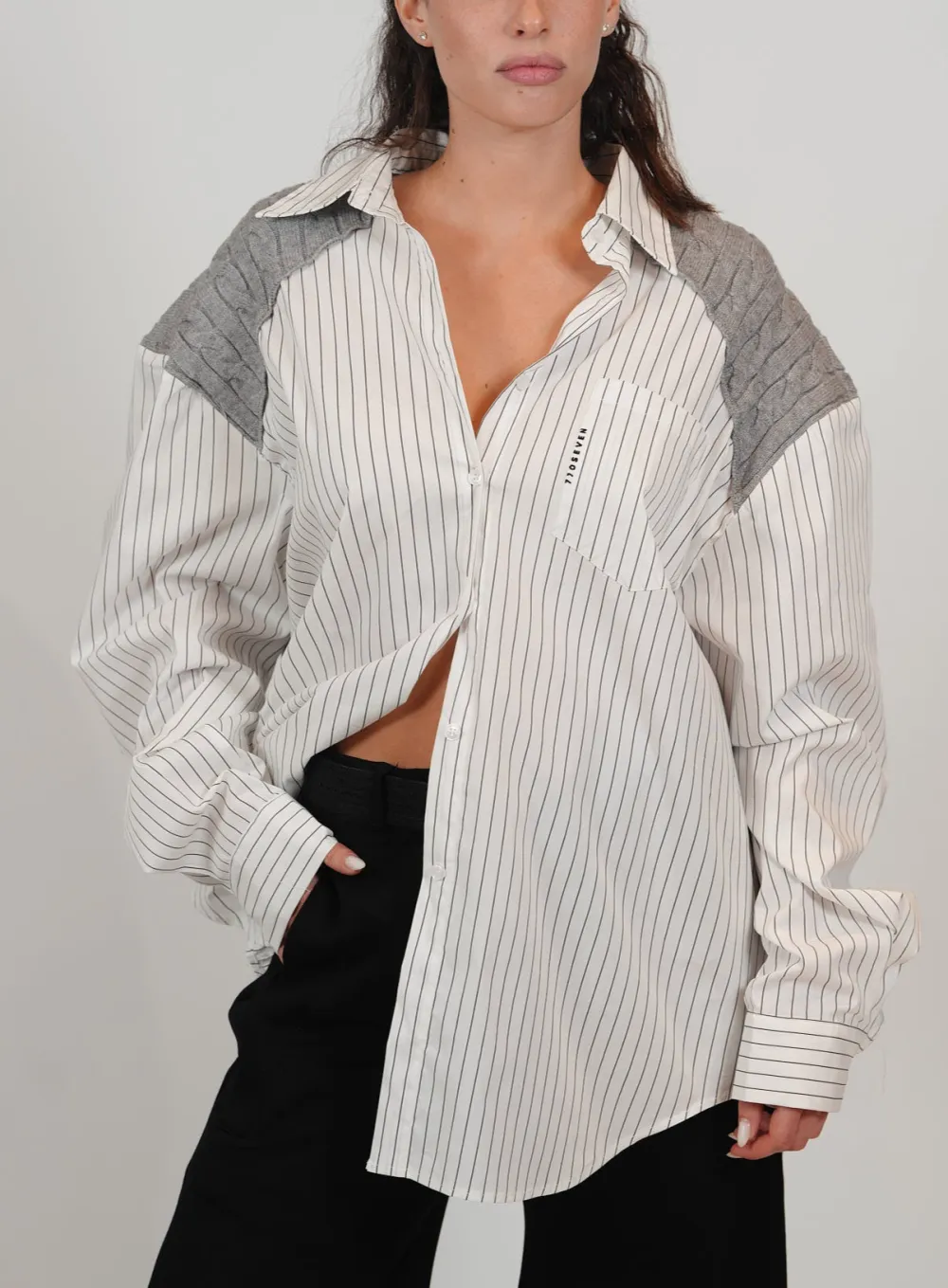Layered Striped Shirt