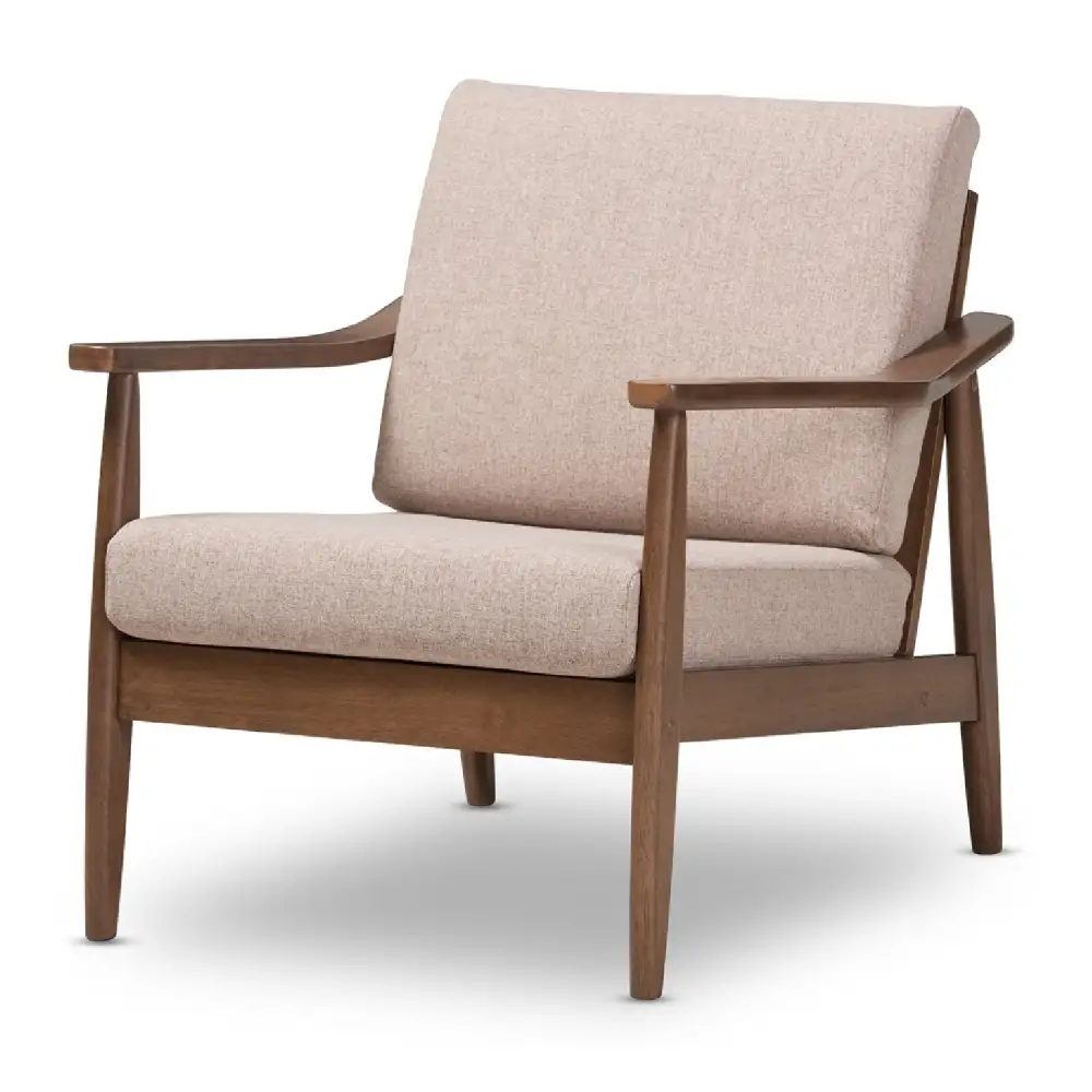 Curved Framed Lounge Chair