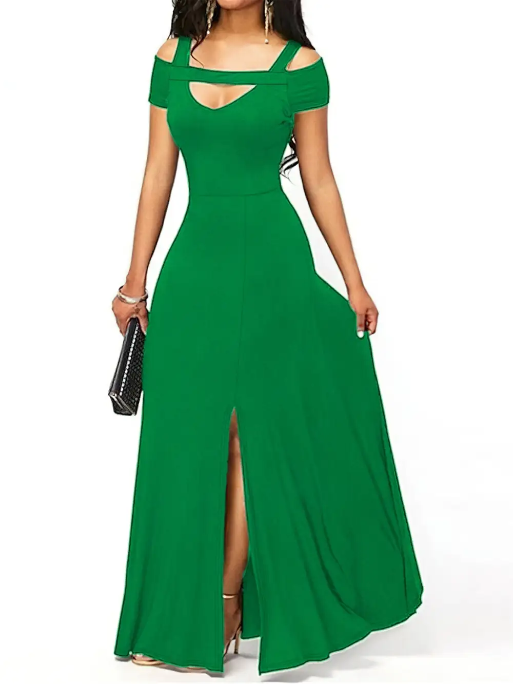 Strapless Wrap Maxi Dress