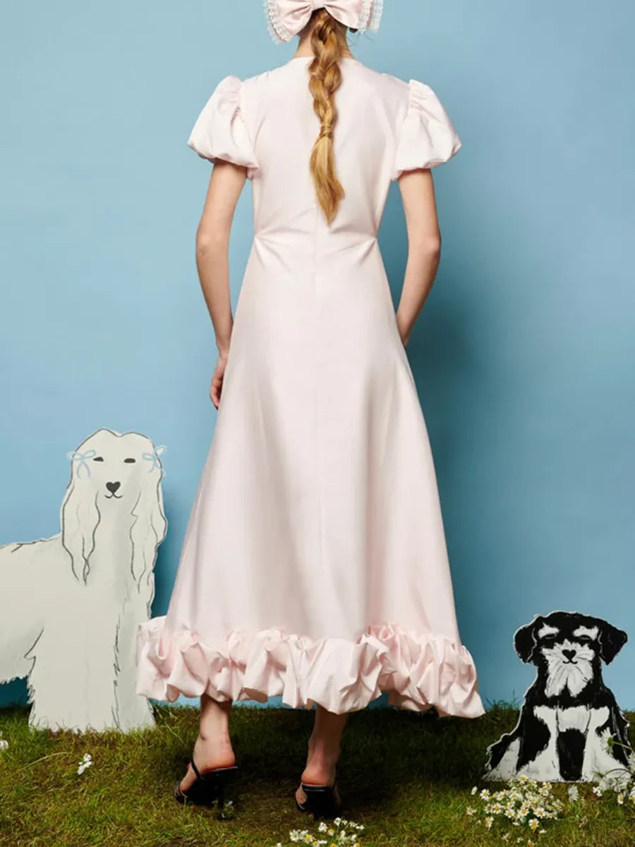 Taffeta Midi Dress