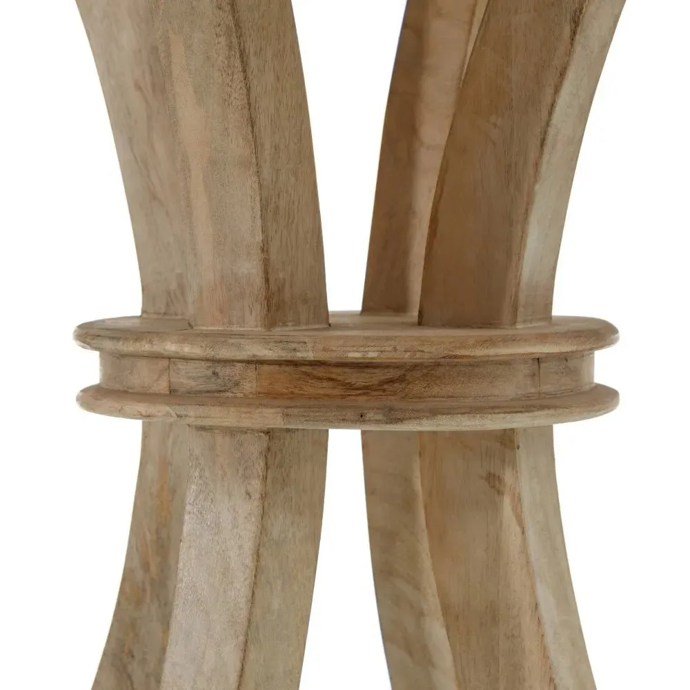 Round Mango Wood Dining Table
