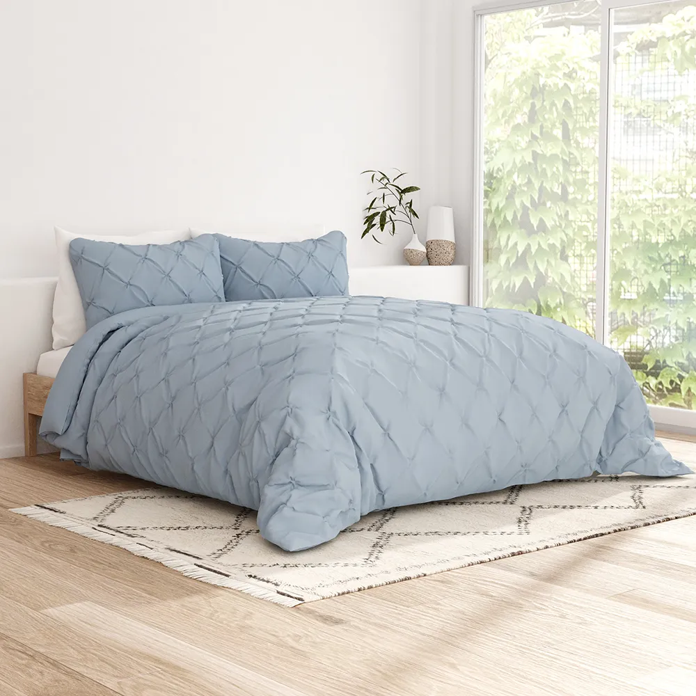 Pinch Pleat Duvet Cover Set
