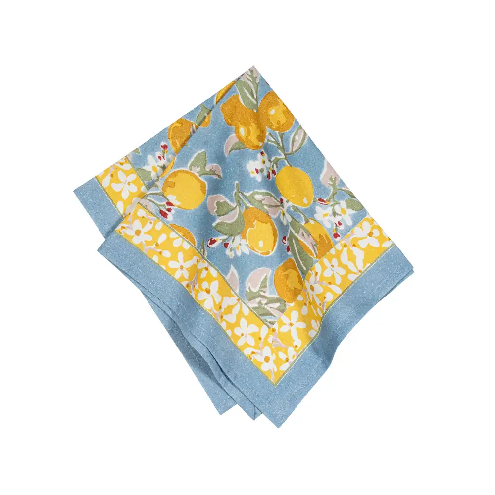 Softened Lemon Grove Napkin Set