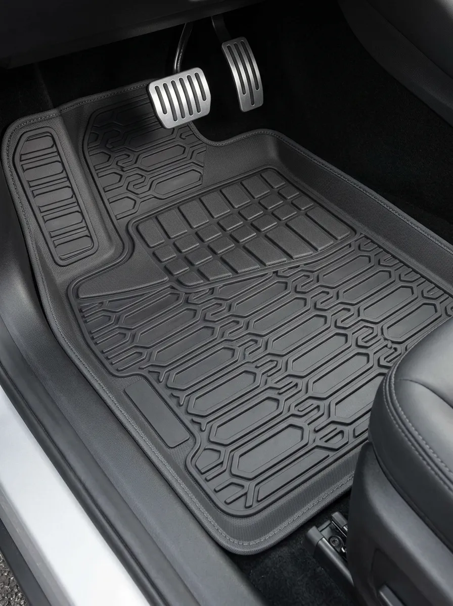 Refined Geometric-Look Floor Mats