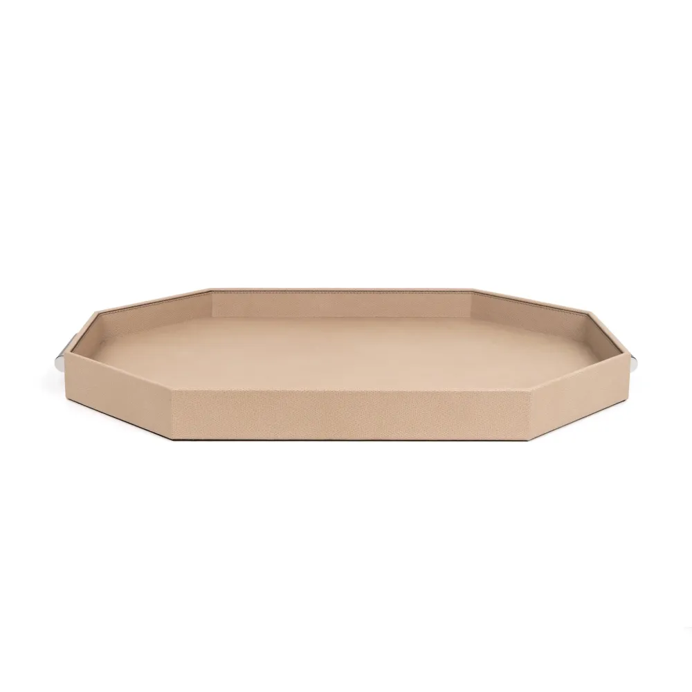 Hexagonal Leather Tray