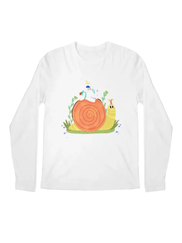 Snail Printed Long Sleeve T-Shirt