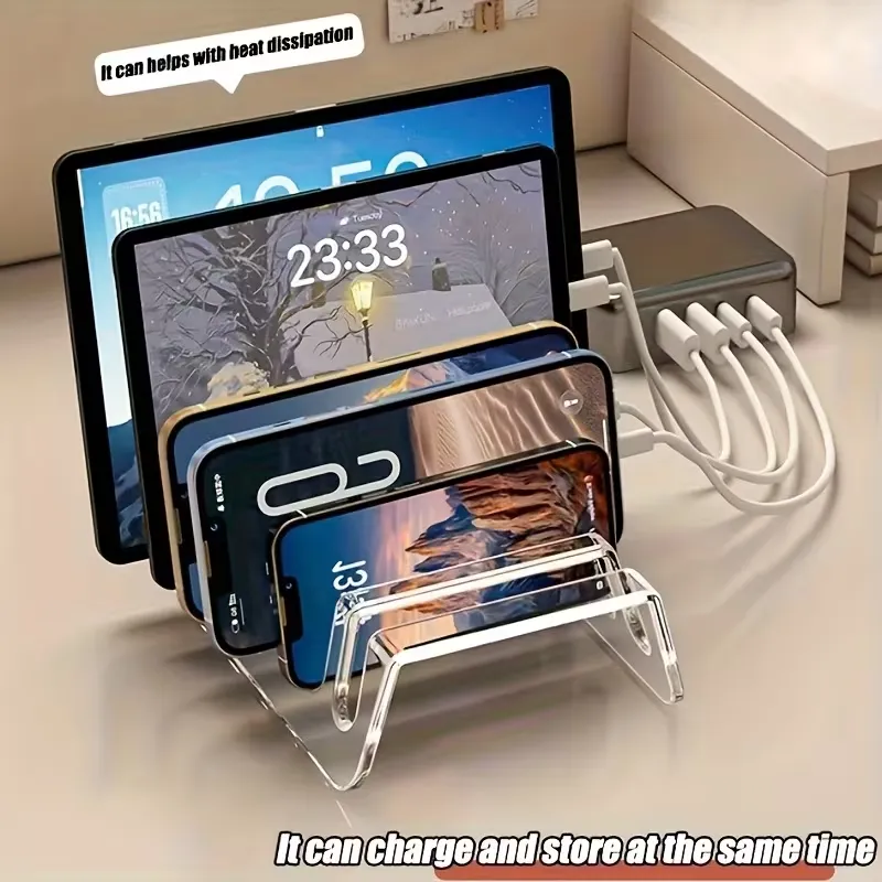 Clear Acrylic Multi-Device Charging Stand