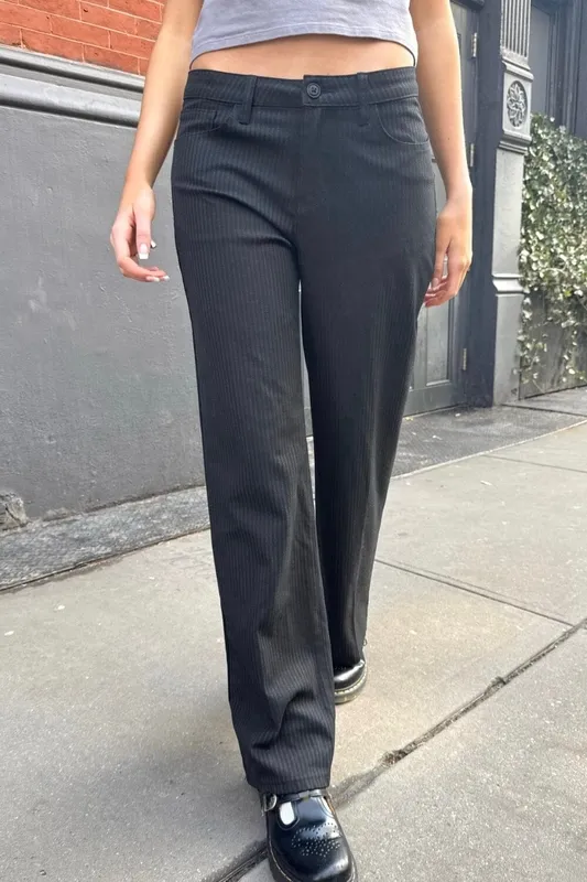 Black Charcoal Flare Pants