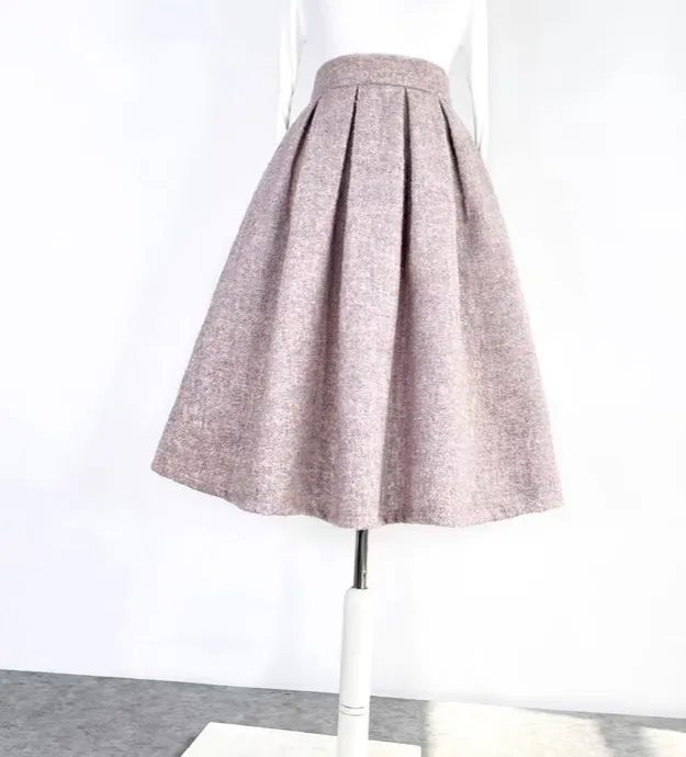 Relaxed Wardrobe Everyday Casual Wool Skirt