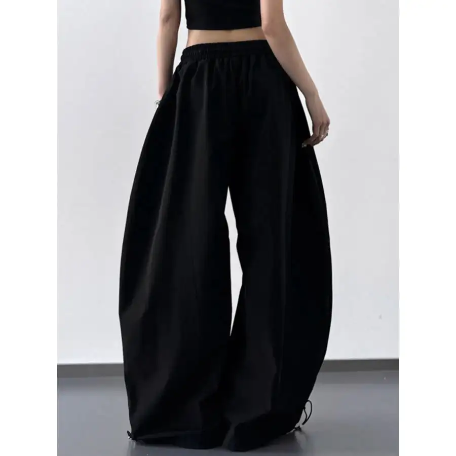 Soft Wide Leg Drawstring Pants