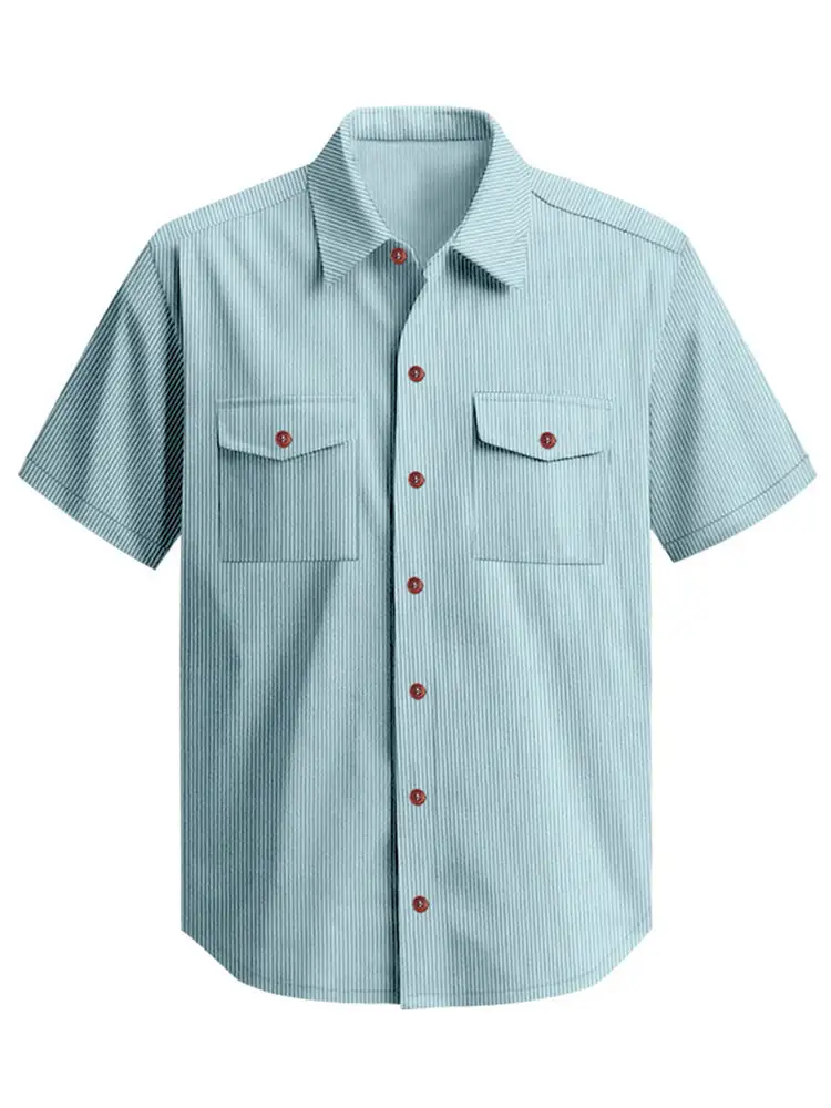 S Relaxed Ribbed Knit Short Sleeve Shirt