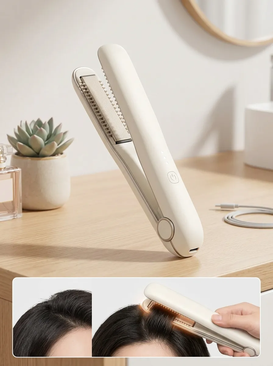 Root Focus Portable Ceramic Hair Straightener